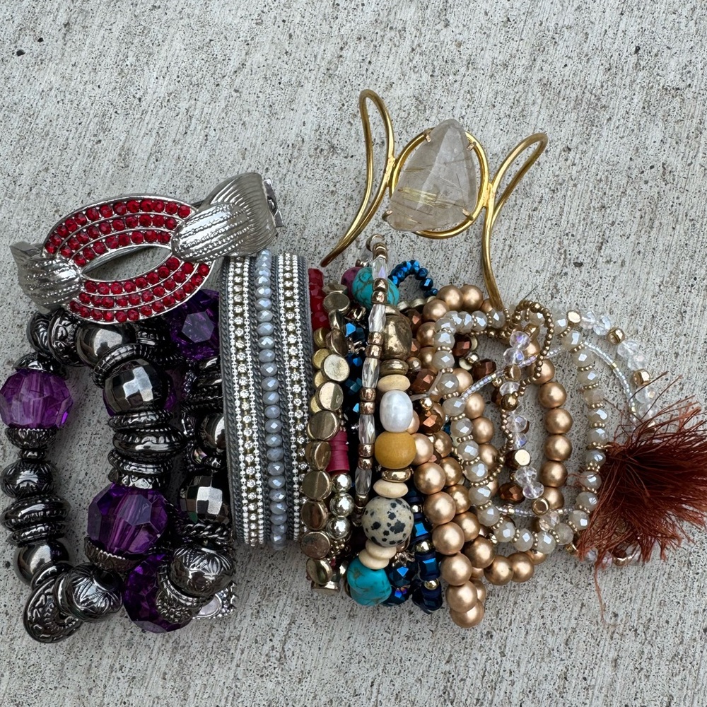 Bracelet Lot - Mix of Colors and Styles